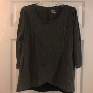 Size XL Motherhood Maternity Gray/black top